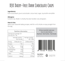 Load image into Gallery viewer, Dairy-Free Dark Chocolate Chips - DJK Essentials
