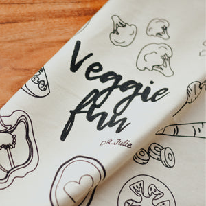 Veggie Fun Tea Towel