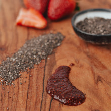 Load image into Gallery viewer, Dr Julie&#39;s Kitchen Strawberry and Chia Seed Fruit Spread
